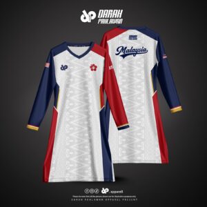 BAJU MALAYSIA MERDEKA 2026 - WHITE EDITION (MUSLIMAH)