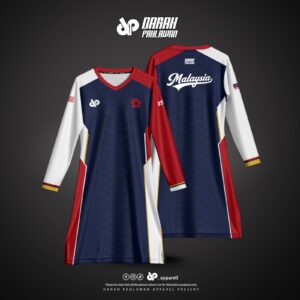 BAJU MALAYSIA MERDEKA 2026 - BLUE EDITION (MUSLIMAH)